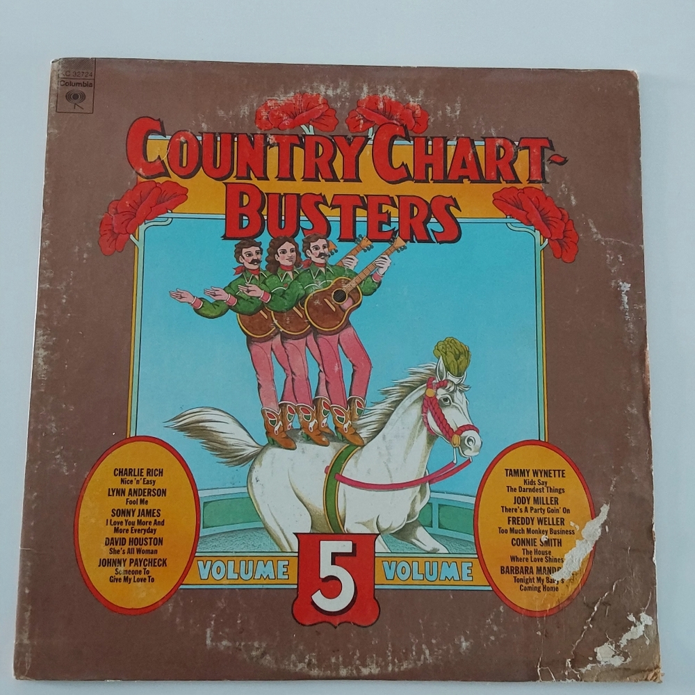Vintage Country Chart Busters Vol. V – Columbia KC 32724 Vinyl LP